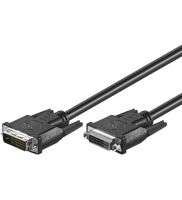 Goobay 2m DVI-D Dual Link Forlengelseskabel Sort