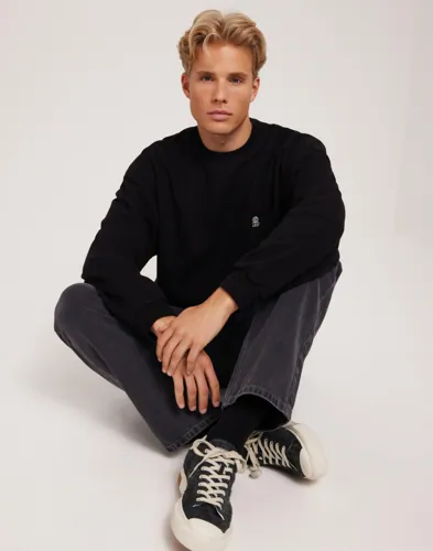 Dr Denim Kenan Sweatshirt Collegegensere Svart