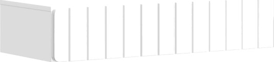 vidaXL Vegghengt Sidebord Høgglans hvit 87,5 x 34,5 x 17 cm