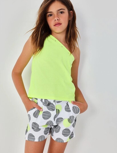 Boboli Knit T Shirt For Girl  Bci Green 110