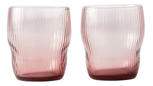 Pols Potten Pum glass 25 cl cm 2 stk lilla Pols Potten Pum glass 25 cl cm 2 stk lilla