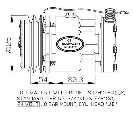 AC kompressor NRF 32873 AC kompressor NRF 32873