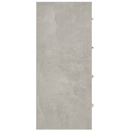 vidaXL Skjenk med 4 skuffer 60x30,5x71 cm betonggrå vidaXL Skjenk med 4 skuffer 60x30,5x71 cm betonggrå