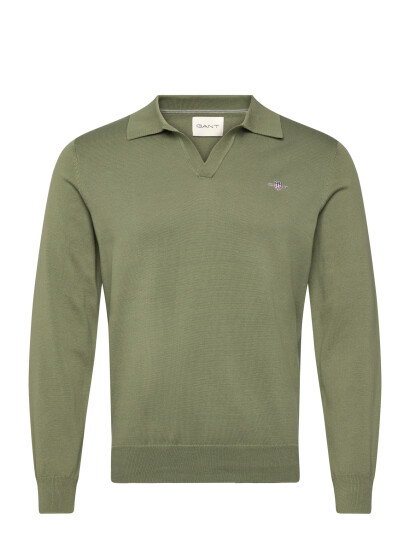 GANT Classic Cotton Polo Khaki green L