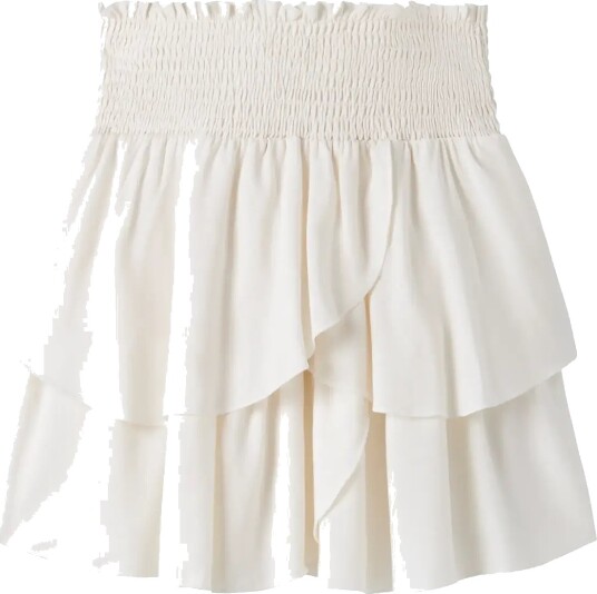 LMTD Nlfsandyy Solid Short Skirt White 140 LMTD Nlfsandyy Solid Short Skirt White 140