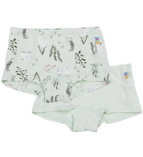 Joha Hipster 2 pack Viskose/Bambus Mynte m. Svane Joha 140 Hipsters Grønn