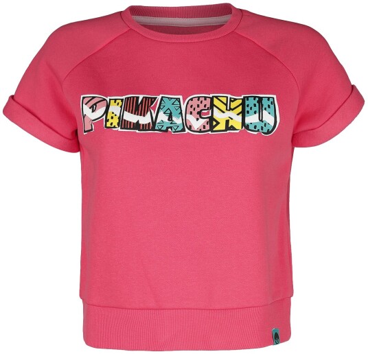 Pokémon gaming T-skjorte Pikachu Retro Summer S til XXL Damer rosa