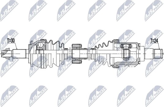 NTY NPW TY 196 Drivaksel