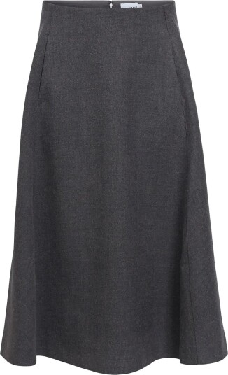 Object Objkavin A Shape Midi Skirt147 DARK GREY MELANGE 38