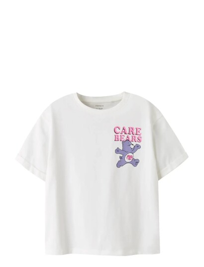 Name It Nkfmumma Carebears Nreg Ss Top Box Sky White 158 164