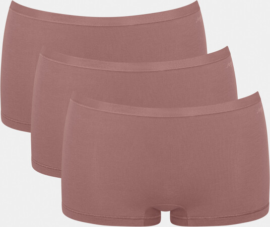 Sloggi Truser 3P GO Daily Cotton Shorts Mørkrosa bomull Medium Dame