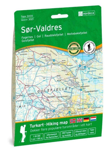 Topo 3000 Sør-Valdres turkart 1:50000 Topo 3000 Sør-Valdres turkart 1:50000