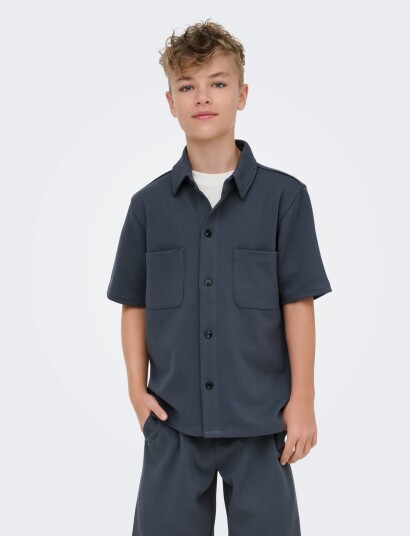 ONLY & SONS Osjnew Kodyl Reg Ss Shirt Swt Noos Navy 152