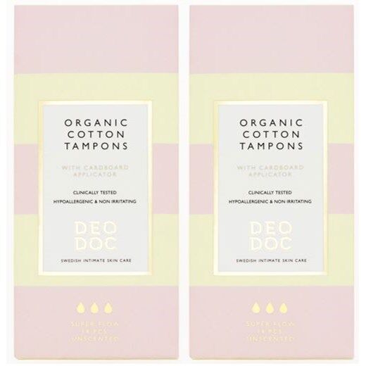 DeoDoc Organic Cotton Tampons Super 2-pack DeoDoc Organic Cotton Tampons Super 2-pack