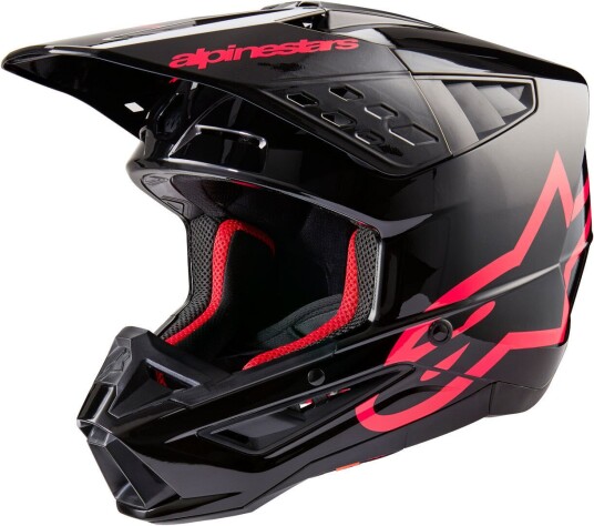 Alpinestars S-M5 Corp 2024 Motocross Hjelm 2XL Svart Rosa Alpinestars S-M5 Corp 2024 Motocross Hjelm 2XL Svart Rosa