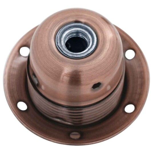 Lampeholdere 2 stk rød bronse E27 Lampeholdere 2 stk rød bronse E27