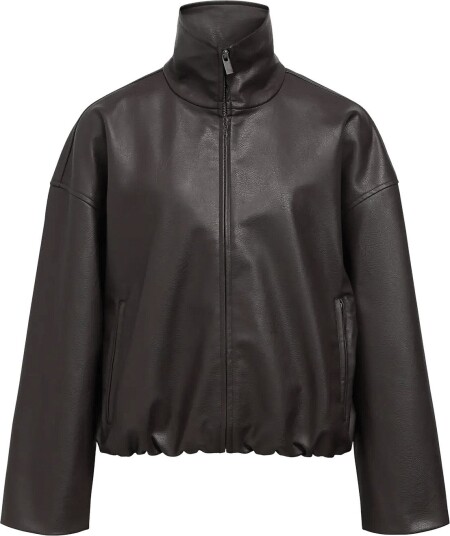 Object Objliva L/S Bomber Jacket Noos SEAL BROWN 34