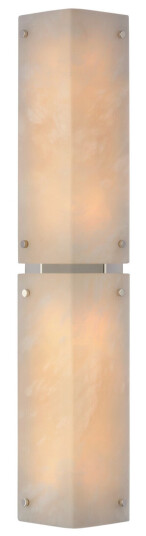Clayton 25" vägglampa nickel/alabaster Clayton 25" vägglampa nickel/alabaster