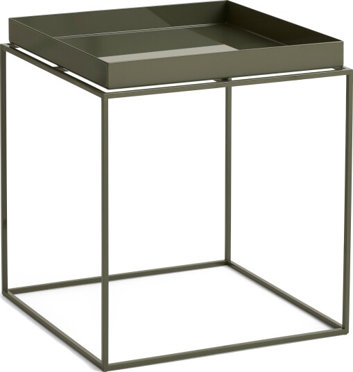 Tray Kaffebord Medium Olivengrønn/Stål