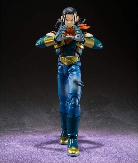 Northix Dragon Ball Super Android 17 S.H. Figuarts Figur 20 cm