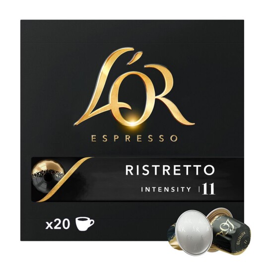Nespresso L'OR Ristretto XL til Nespresso. 20 kapsler Nespresso L'OR Ristretto XL til Nespresso. 20 kapsler