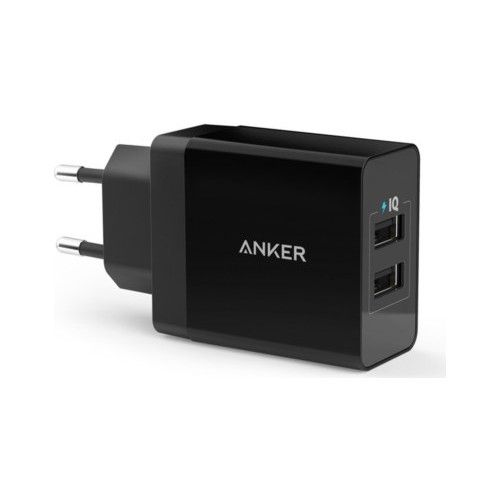 Anker PowerPort 2 24 watt Svart Anker PowerPort 2 24 watt Svart
