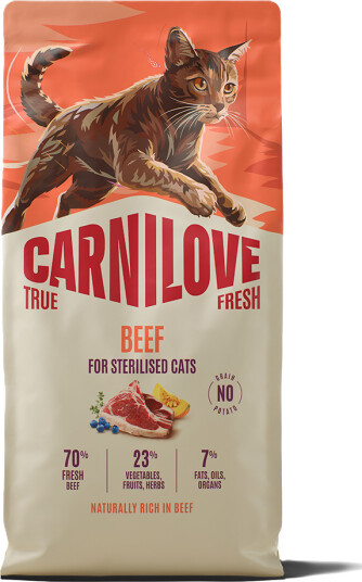 Carnilove Tørrfôr til Katt med Storfe for Steriliserte Voksne 2 kg Carnilove Tørrfôr til Katt med Storfe for Steriliserte Voksne 2 kg