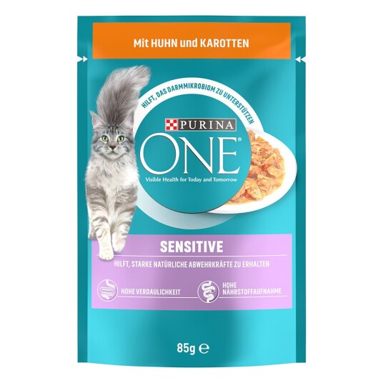 Purina One Sensitive Kylling & Gulrøtter 26 X 85 G