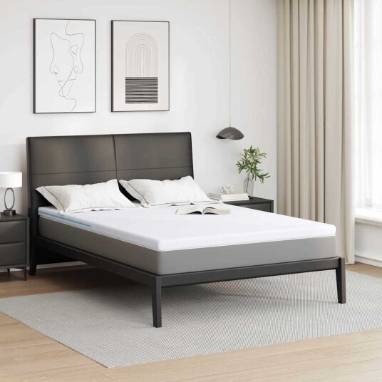 vidaXL Madrassbeskytter 140 x 190 cm tykk Jakardstoff Hvit
