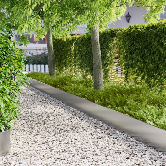 vidaXL Gjerdekant 20 pcs 103 x 30 cm Stål Sølv