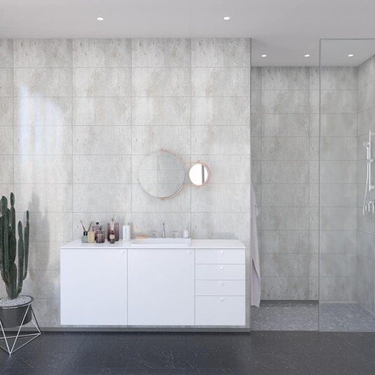 Baderomspanel Fibo 2204 LM6030 Cracked Cement