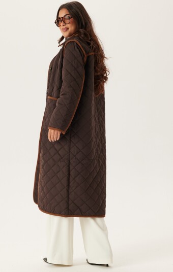 Vero Moda Vmemily Long Coat Boo Brown S Vero Moda Vmemily Long Coat Boo Brown S