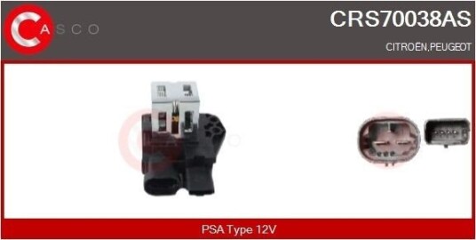 CASCO CRS70038AS Formotstand, kjølevifte for el-motor