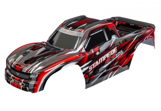 Traxxas 9014-RED Body Stampede 4x4 VXL Red Clipless Traxxas 9014-RED Body Stampede 4x4 VXL Red Clipless