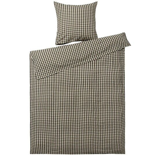 Juna Bæk&Bølge Sengetøy 150x210 cm Sort / Sand