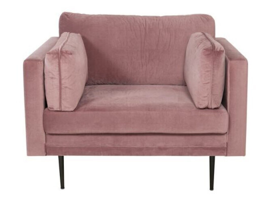 Møbel24 Boom Ii Lenestol Velour Støveterosa.
