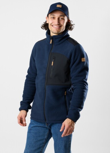 Swedemount Nordkap Pile Jacket Navy/Black 3xl Fleecetrøyer