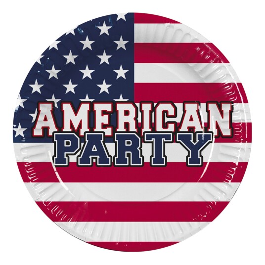 Boland Party Partners Papptallerkener American Party  10-pakning