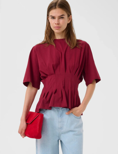 Gestuz Gzinez Tee Burgundy XS Gestuz Gzinez Tee Burgundy XS