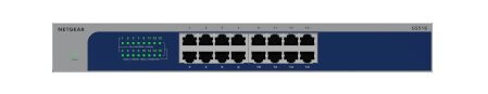 Netgear Gs516 - V3 - Switch - Ikke-Styrt - 16 X 10/100/1000 - Stasjonær, Rackmonterbar