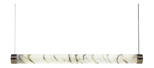 Lee Broom Tube Taklampe Carrara Marmor/Messing Lee Broom Tube Taklampe Carrara Marmor/Messing