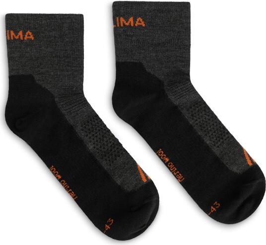 Aclima Running Socks 2 Pack Grey/jet Black 36 39 Aclima Running Socks 2 Pack Grey/jet Black 36 39