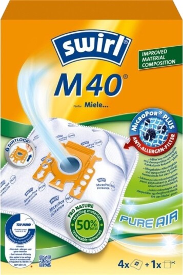 Swirl Dammsugarpåsar M40 OBS 3X4ST Swirl Dammsugarpåsar M40 OBS 3X4ST