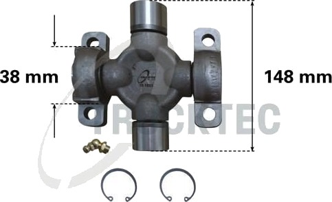 Ledd longitudinalbølge TRUCKTEC AUTOMOTIVE 04.40.003