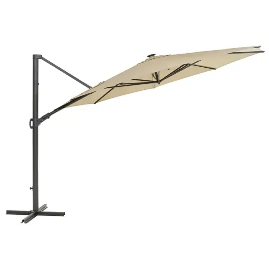 Brafab Cliento parasoll 350 cm Light Grey / Khaki