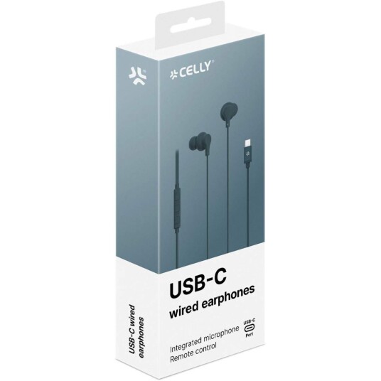 Celly UP1600 In-Ear Hodetelefoner USB-C med Kabel Blågrønn Celly UP1600 In-Ear Hodetelefoner USB-C med Kabel Blågrønn