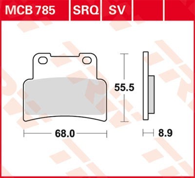 Bremseklosser TRW MCB785SV Bremseklosser TRW MCB785SV