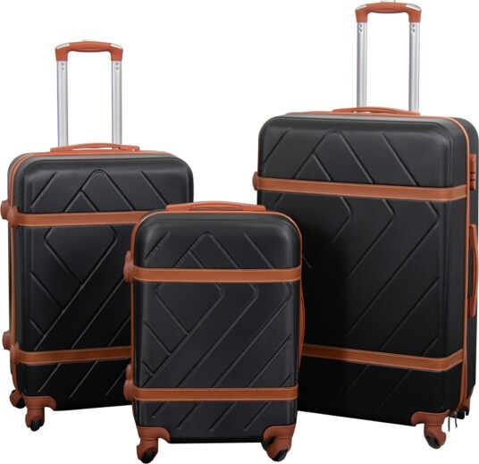 Koffert - Retro svart - Hardcase lettvektskoffert