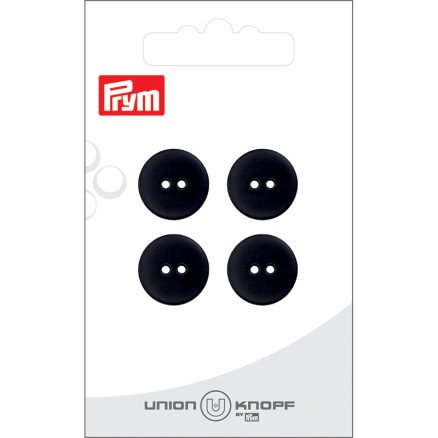 Prym flat plastknapp flat svart 15 mm 4 stk Prym flat plastknapp flat svart 15 mm 4 stk