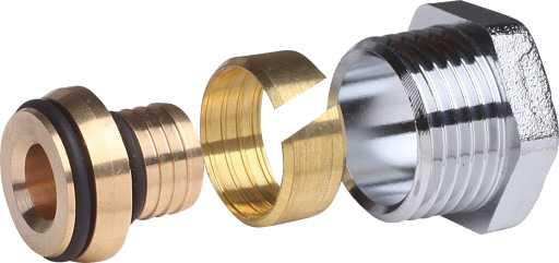 Danfoss Klemring Alu PEX G1/2A Ø16 til Hydraulikk